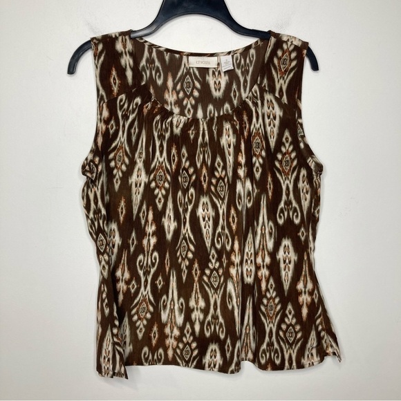 Chico's Tops - Chico’s brown dressy tank top size 2